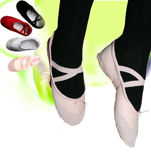 Ballettschuhe ROSA Ballerinas Tanzschuche Ballet Ballettschläppchen Schuhe Tanz