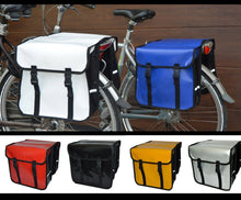 Lade das Bild in den Galerie-Viewer, FAHRRADTASCHE Gepäckträgretache Fahrrad 26&quot; 28&quot; Doppel Tasche Gepäckträger PVC
