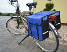 Lade das Bild in den Galerie-Viewer, FAHRRADTASCHE Gepäckträgretache Fahrrad 26&quot; 28&quot; Doppel Tasche Gepäckträger PVC
