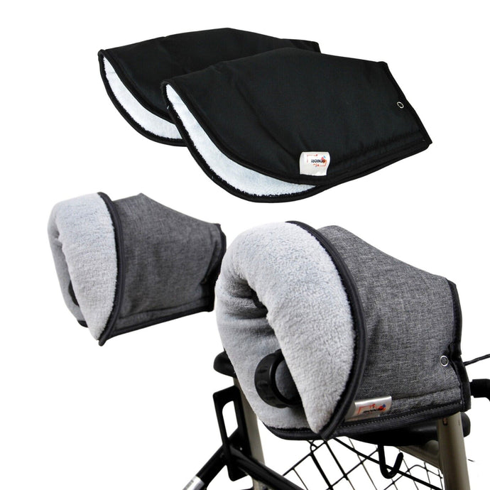 SENIORI Rollator / Rollstuhl HANDWÄRMER Muff Handmuff Handschuhe für Gehhilfe